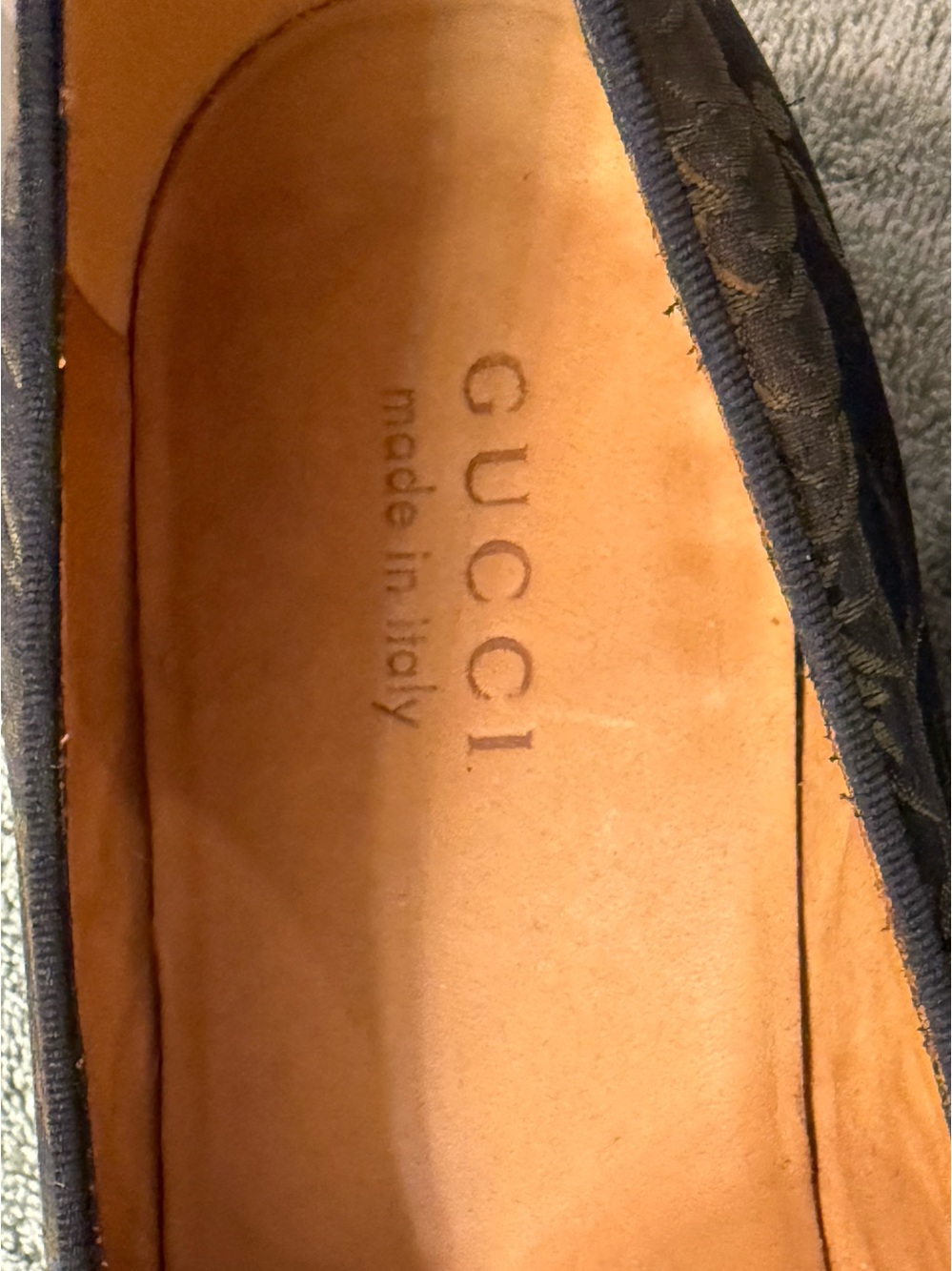 Gucci Floral Brocade Ribbon Loafers in Black, Gold, Blue & Red - Picture 4 of 14